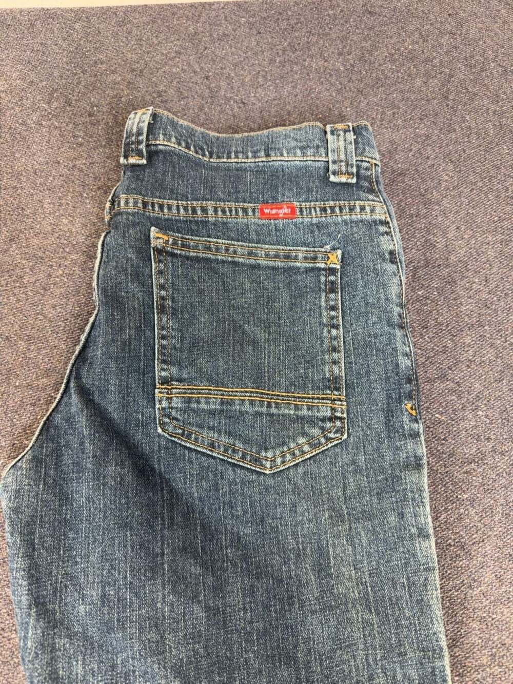 Wrangler Boys Size 14 Husky Blue Denim Jeans